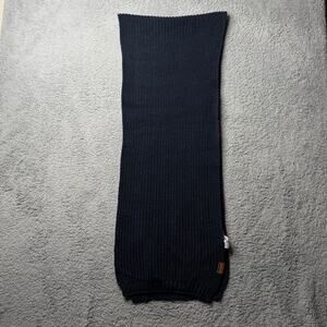 Zara Scarf Adult Medium Blue Ribbed Knit Wrap